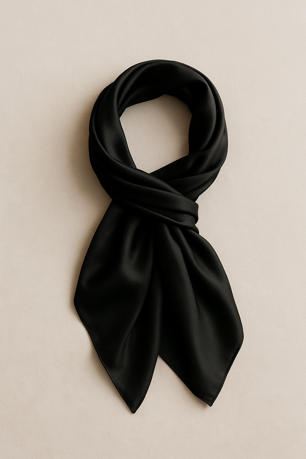 Voile en soie noir